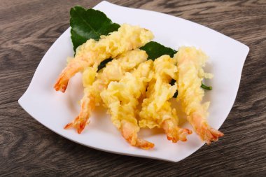 Kaplan plaka tempura karides