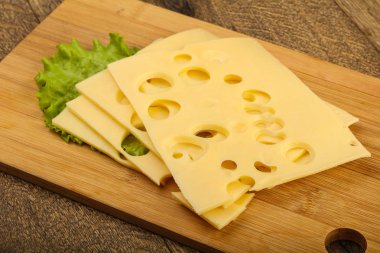 lezzetli dilimlenmiş peynir