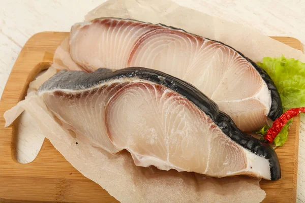 Raw shark steak — Stock Photo, Image