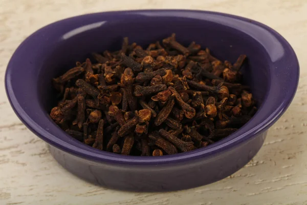 Clove seeds in the bowl — Stock Photo, Image