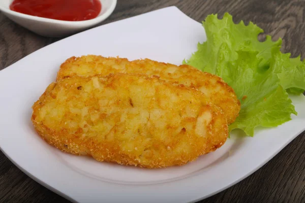 Gebratene Kartoffelpuffer — Stockfoto