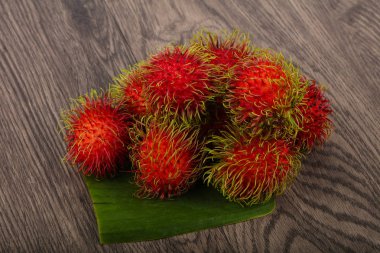 Taze olgun Rambutan yığın