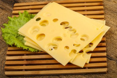 Lezzetli peyniri dilimlenmiş