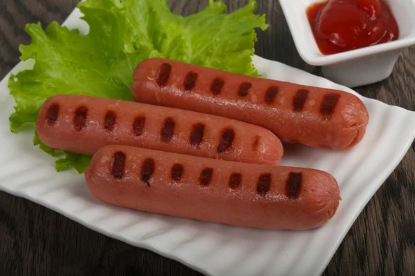 Grilled meat sausages — Stock Photo, Image