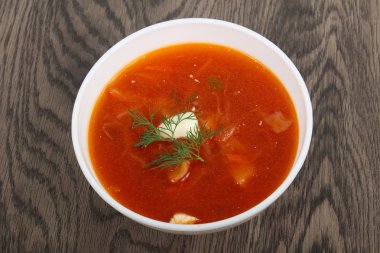 Rus pancar çorbası.
