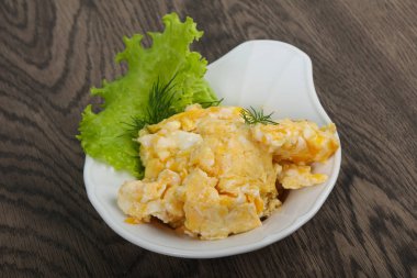 Scrambled eggs for breakfast