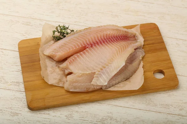 Fillet tilapia mentah — Stok Foto