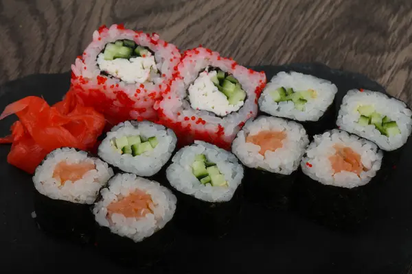 Delicious Sushi roll set — Stock Photo, Image