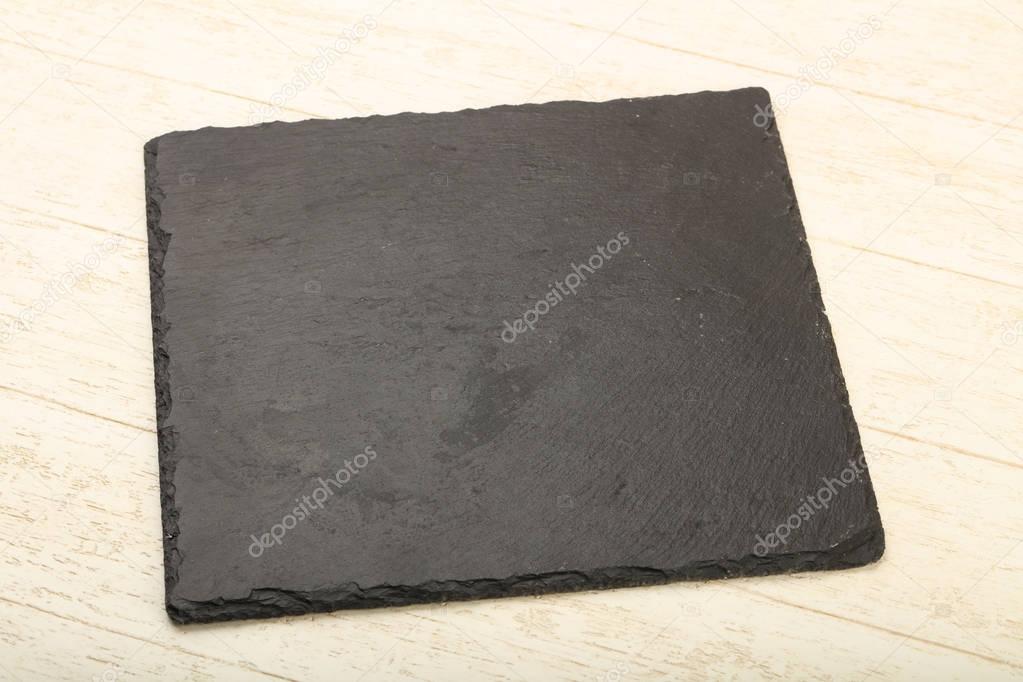 Black stone plate