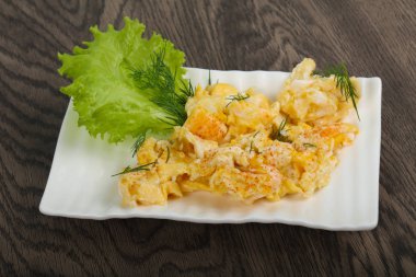 Kahvaltı için yumurta Scramble