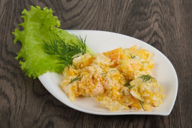 Scrambled eggs for breakfast