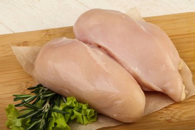 Çiğ tavuk göğsü.