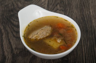 Lezzetli köfte çorbası