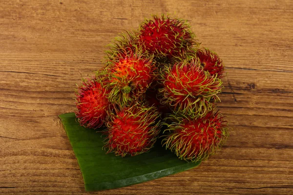 Taze Olgun tatlı Rambutan yığın