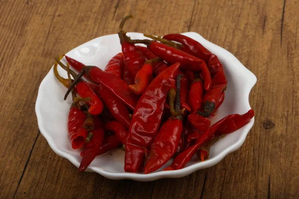 Ingemaakte chilipepers — Stockfoto