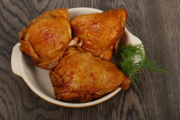 Pieczone udka z kurczaka — Zdjęcie stockowe
