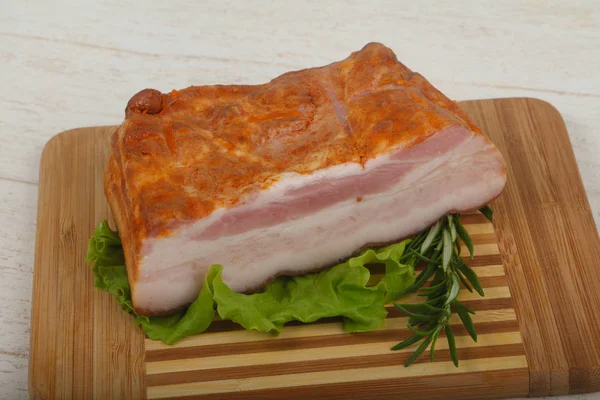 Poitrine de porc fumée — Photo