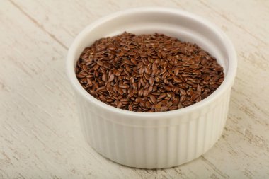 Kabın içinde keten tohumu