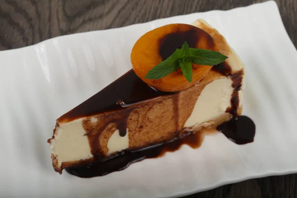 Dolce Cheesecake al cioccolato — Foto Stock