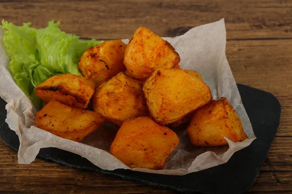 Rustik Baked patates otlar ile