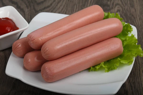 Boiled meat Sausages — Stock Photo, Image