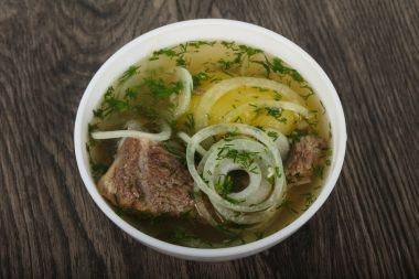 Beyaz et çorbası - Hashlama