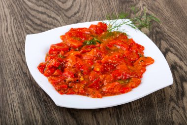 ızgara kırmızı dolmalık biber