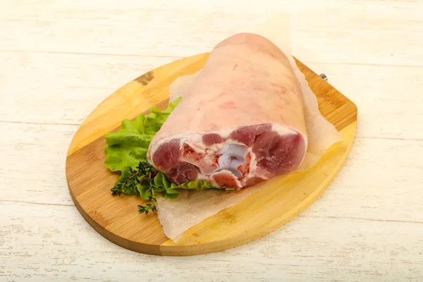 Raw pork knee — Stock Photo, Image