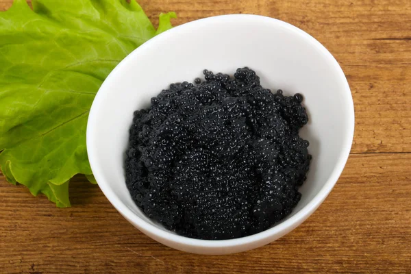 Delicious Black caviar — Stock Photo, Image