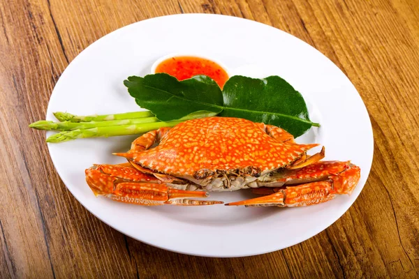 Smakelijke gekookte krab — Stockfoto