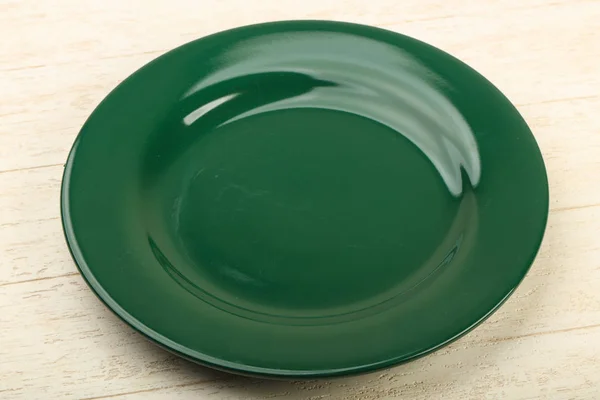 Empty green plate — Stock Photo, Image