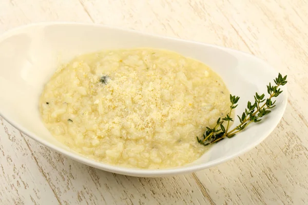 Risotto con formaggio blu — Foto Stock