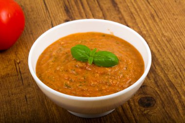 soğuk gazpacho çorbası