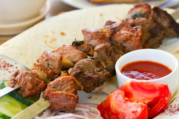 Delicioso churrasco de carne de bovino — Fotografia de Stock