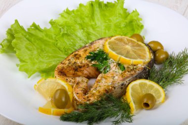 fırında somon steak