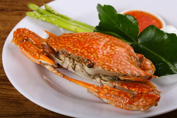 Smakelijke gekookte krab — Stockfoto