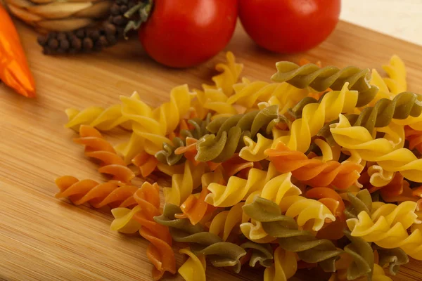 Fussili crudi per pasta — Foto Stock