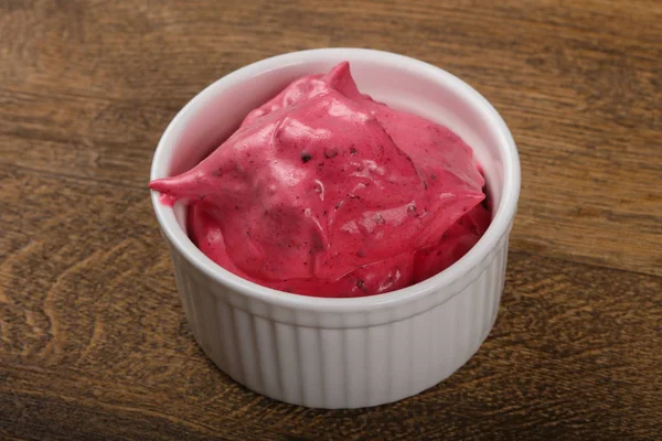 Ízletes krém Berry mousse — Stock Fotó