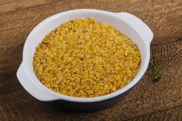 Kabın içinde ham bulgur