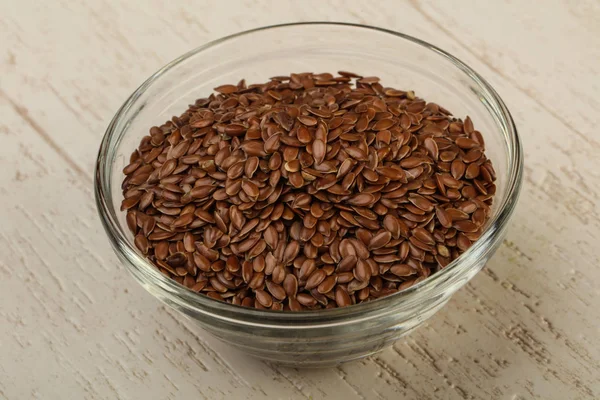 Kabın içinde keten tohumu