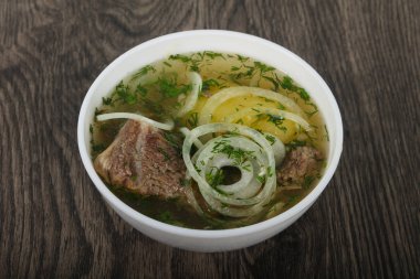 Beyaz et çorbası - Hashlama