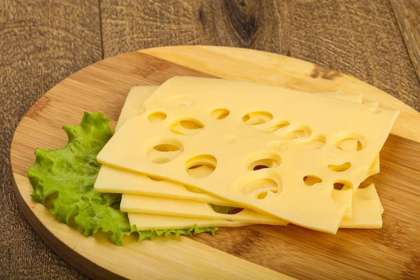 Tasty Sliced cheese — Stock Photo, Image