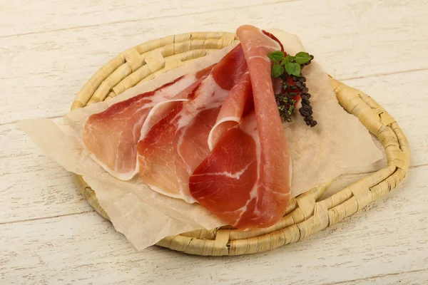 Φέτες Ισπανικά Jamon — Φωτογραφία Αρχείου