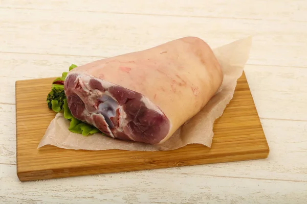 Raw pork knee — Stock Photo, Image