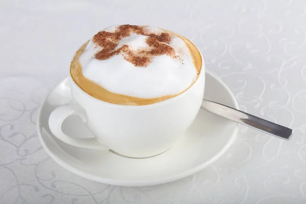 Cappuccino coffee in cup — Stock Photo, Image