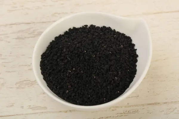 Nasiona czarne nigella — Zdjęcie stockowe