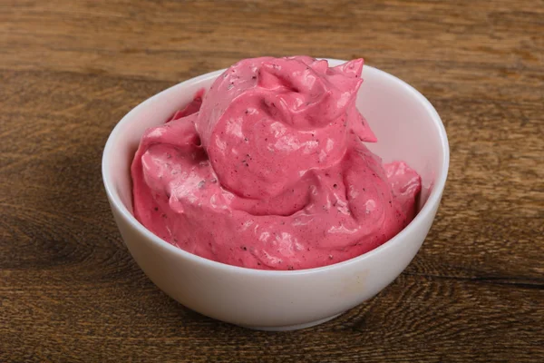 Smakelijke Berry crème mousse — Stockfoto