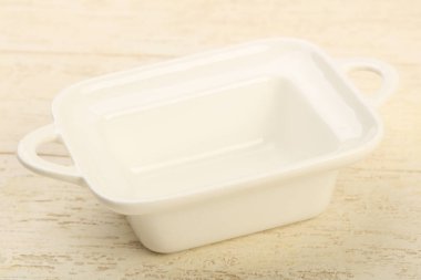 Boş kare beyaz kase