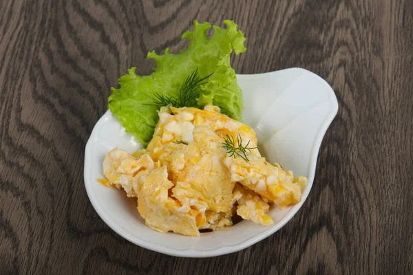 Scrambled eggs for breakfast