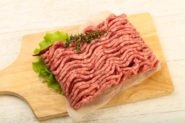 Raw minced beef meat — Stock Photo, Image